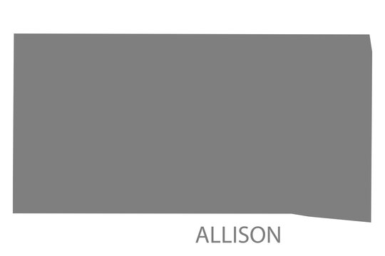 Allison City Map, Texas, USA