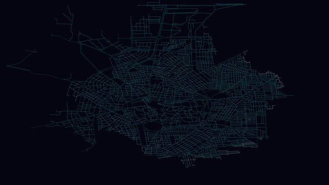 Homs, Syria, City Infrastructure Expansion Animation, Urban Visualization Technology