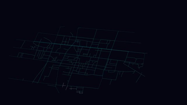 Hejian, China, City Infrastructure Expansion Animation, Urban Visualization Technology