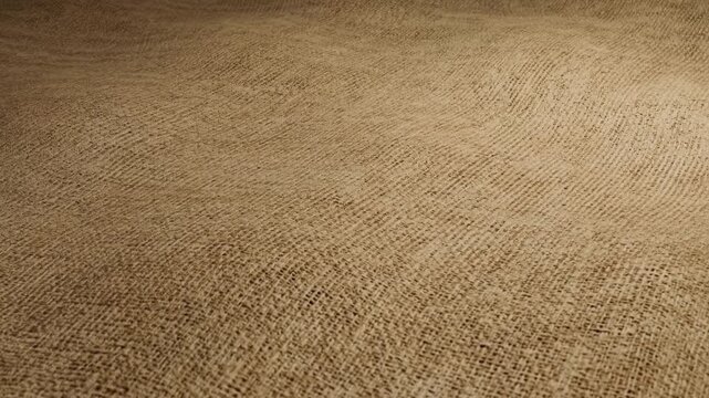 Textured Beige Fabric Background with Woven Linen and Burlap Surface