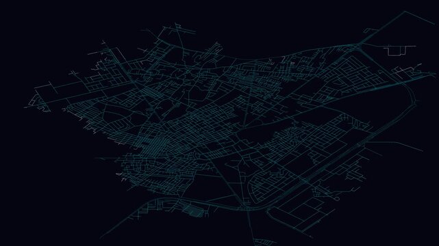Gurgaon, India, City Infrastructure Expansion Animation, Urban Visualization Technology