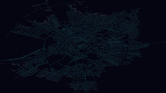 Erbil, Iraq, City Infrastructure Expansion Animation, Urban Visualization Technology