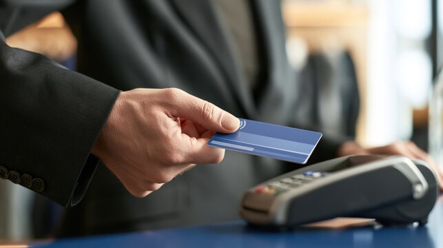Contactless Card Payment at a Modern Point of Sale Terminal