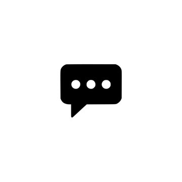 Natural language icon. Solid black glyph of ai text for nlp and processing.