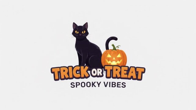 Black cat sitting next to a glowing carved jack o lantern for Halloween with spooky cite vibes