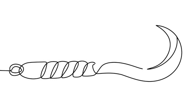 Fishing Hook white background.