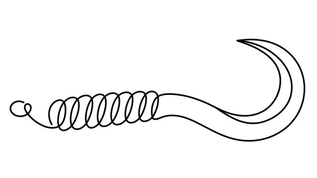 Fishing Hook white background.