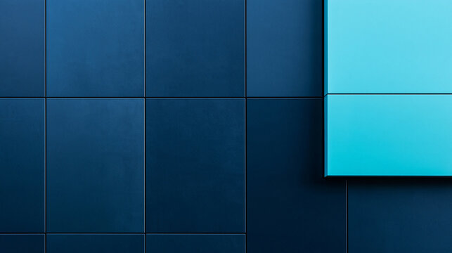 Modern Blue Architectural Facade Panels Minimal Background