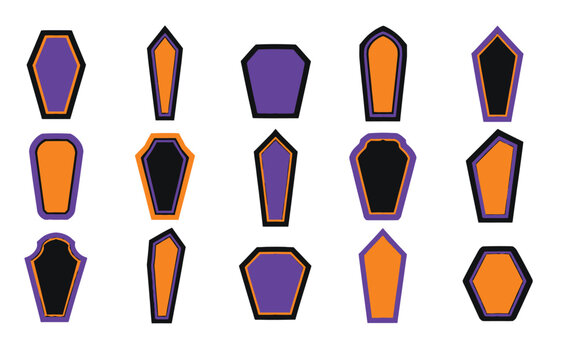 Halloween Coffin with vector