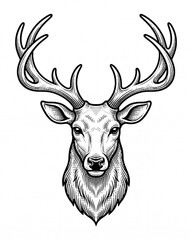deer head vector © Studio