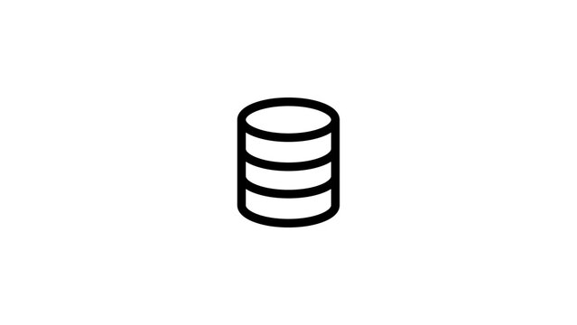 Database server icon network infrastructure storage