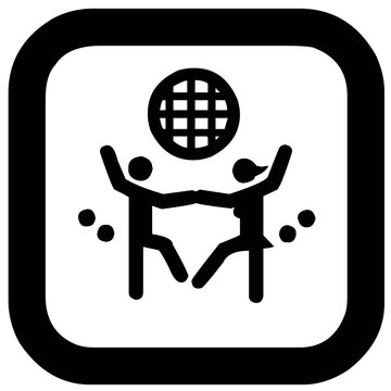 Man & women dance