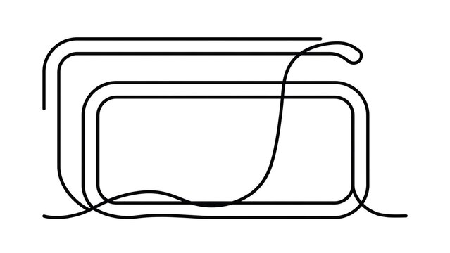 Minimalist line art design white background.