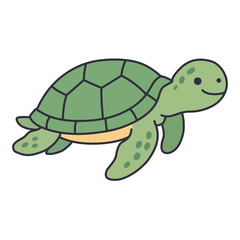 Obraz premium Green Sea Turtle Native Ocean
