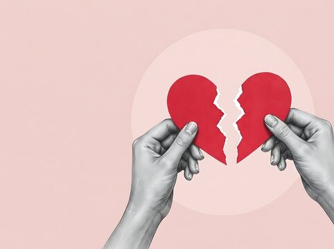 Emotional Broken Heart Design