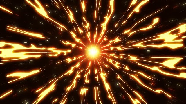 Cartoon fire portal, anime portal speedline