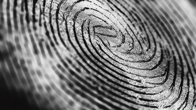 Effect Fingerprint Overlay on a Black Background