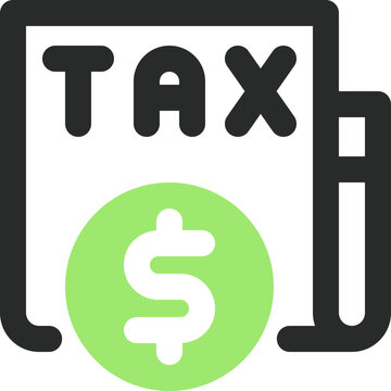 taxes dual tone icon. Sleek and modern vector icon for websites, mobile apps, presentations, and logos. High quality and easy to edit.