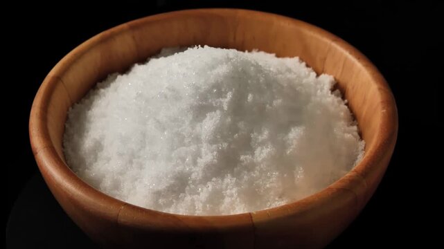 	
Sea Salt in a wood Bowl	
