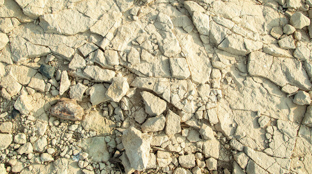 The bed of a dried-up Mesolithic sea on a sunny day.