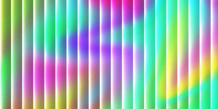 Abstract background with vertical stripes in a multicolored gradient with a grainy texture effect with bars vibrant multicolored background with background featuring, gradient soft, composition, lines