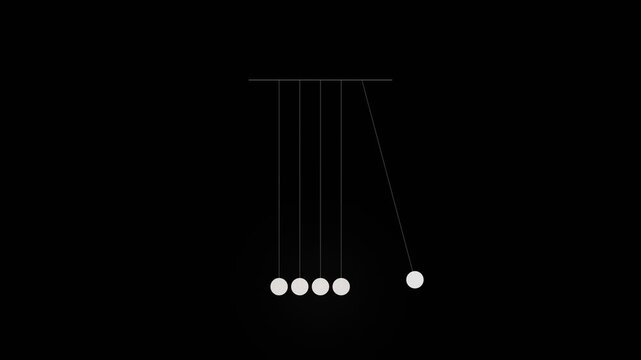 Swinging Metal Sphere Pendulum Animation