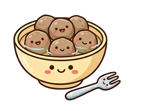 cute kawaii bakso 