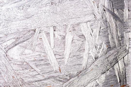 Abstract Textures - Silver painted OSB wood - Industrial background texture