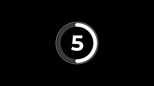 Abstract loading circles in sequence on black background with subtle motion graphics