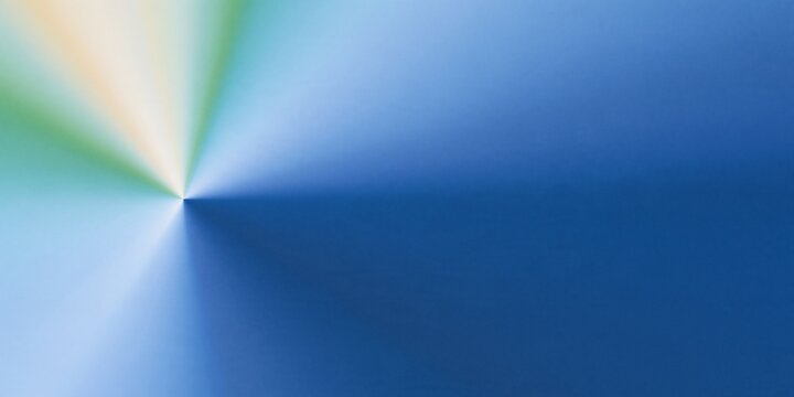 Luminous light streaks in soft blue and yellow-green erupting from a point, creating a precise clinical mood for child health day and pediatric care