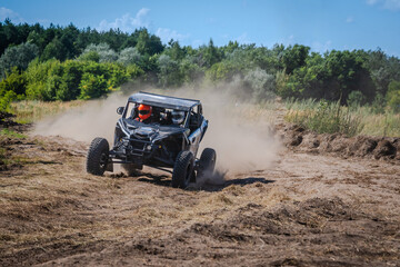 ATV, UTV, 4x4 quad extreme driving. Amateur competitions © Antonio