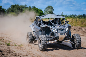 ATV, UTV, 4x4 quad extreme driving. Amateur competitions © Antonio