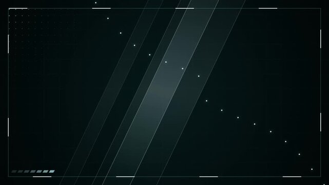 Dark futuristic HUD elements with diagonal lines and grid patterns