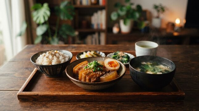 Traditional Japanese Teishoku Set Meal