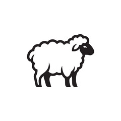 Obraz premium black and white sheep