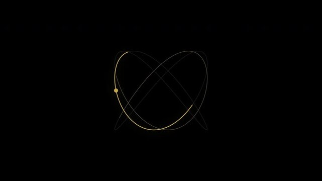 Lissajous Curve Tracing Loading Spinner with Comet Head and Alpha Channel