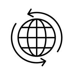 Fototapeta premium earth globe icon