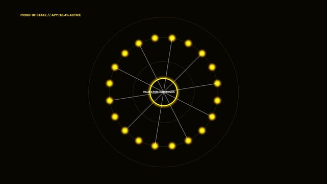 Bullion Gold Crypto Staking Halo Trading Stock Market Motion Graphics Loop