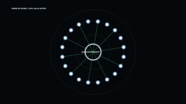 Swiss Platinum Crypto Staking Halo Trading Stock Market Motion Graphics Loop