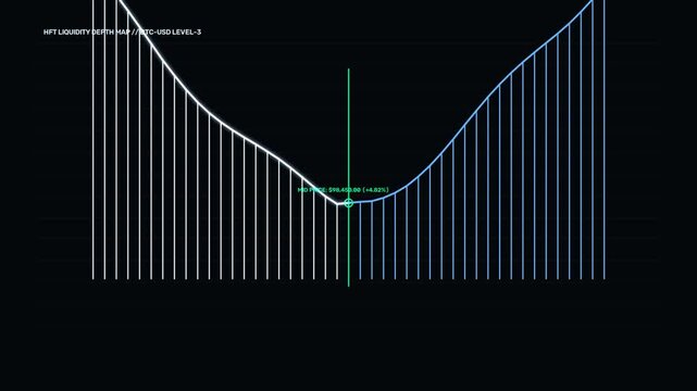 Swiss Platinum Holographic Order Book Trading Stock Market Motion Graphics Loop