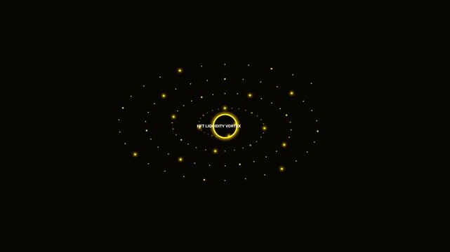 Bullion Gold Quantum Liquidity Vortex Trading Stock Market Motion Graphics Loop