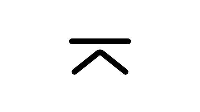 Professional Jump To Top Chevron Arrow UI Navigation Element White Icon