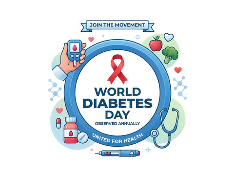 World diabetes day pixel art logo graphic