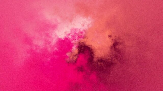 Abstract pink smoke cloud motion background, with soft grainy texture