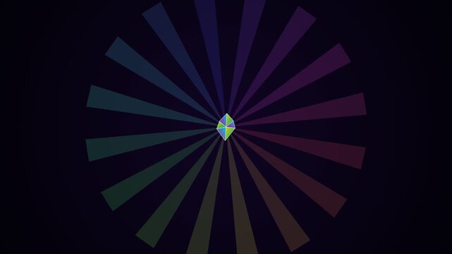 Prismatic Crystal Diamond Facets 4K
