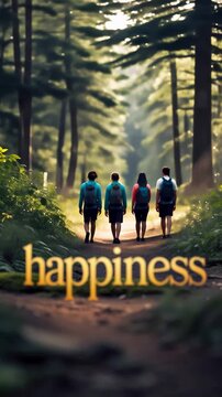 Happiness feel good moments, digital detox trend lifestyle balance spiritual lifestyle AI Generative