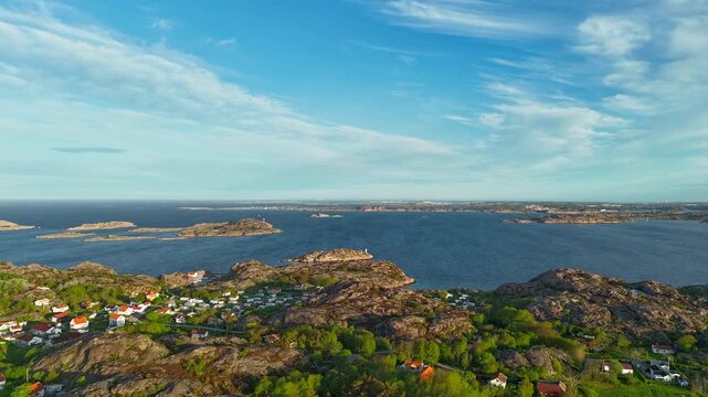 Hyperlapse - Aerial view of scenery in Sweden - Scandinavia