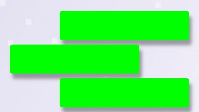 Green Screen Text Banner Bars Animation for Lower Third