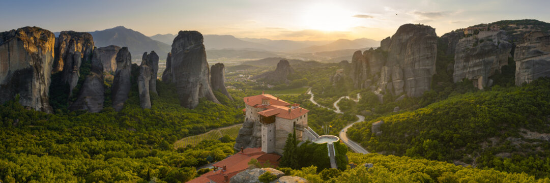Holy Monastery of Rousanos Saint Barbara Meteora Greece