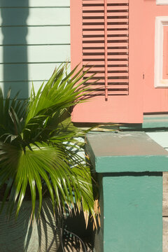 Colorful architectural detail in New Orleans